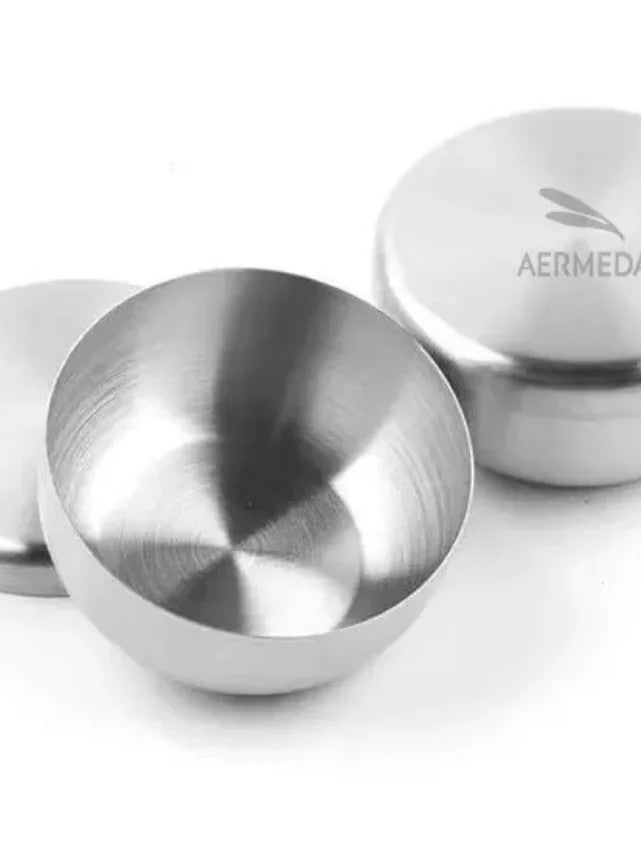 Aermeda Shaving Soap in Stainless Steel