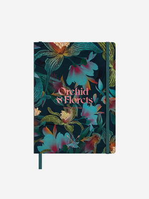 Orchid & Florets Lined Journal