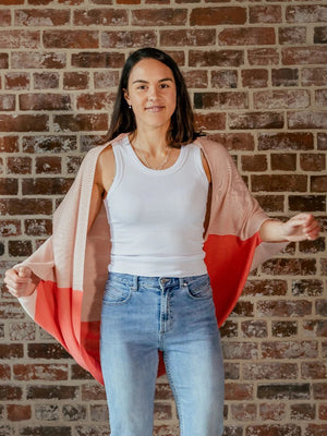 Cardigan Shrug Two Tone