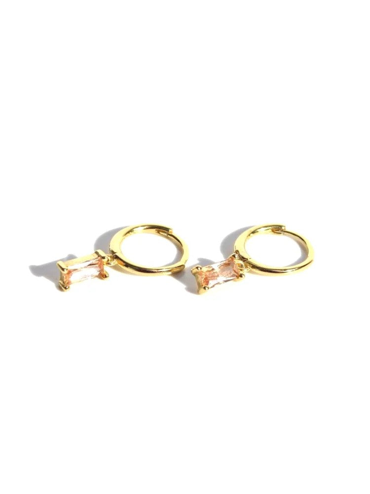 Huggie Drop Earrings