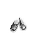 Large Tear Drop Silver Earrings