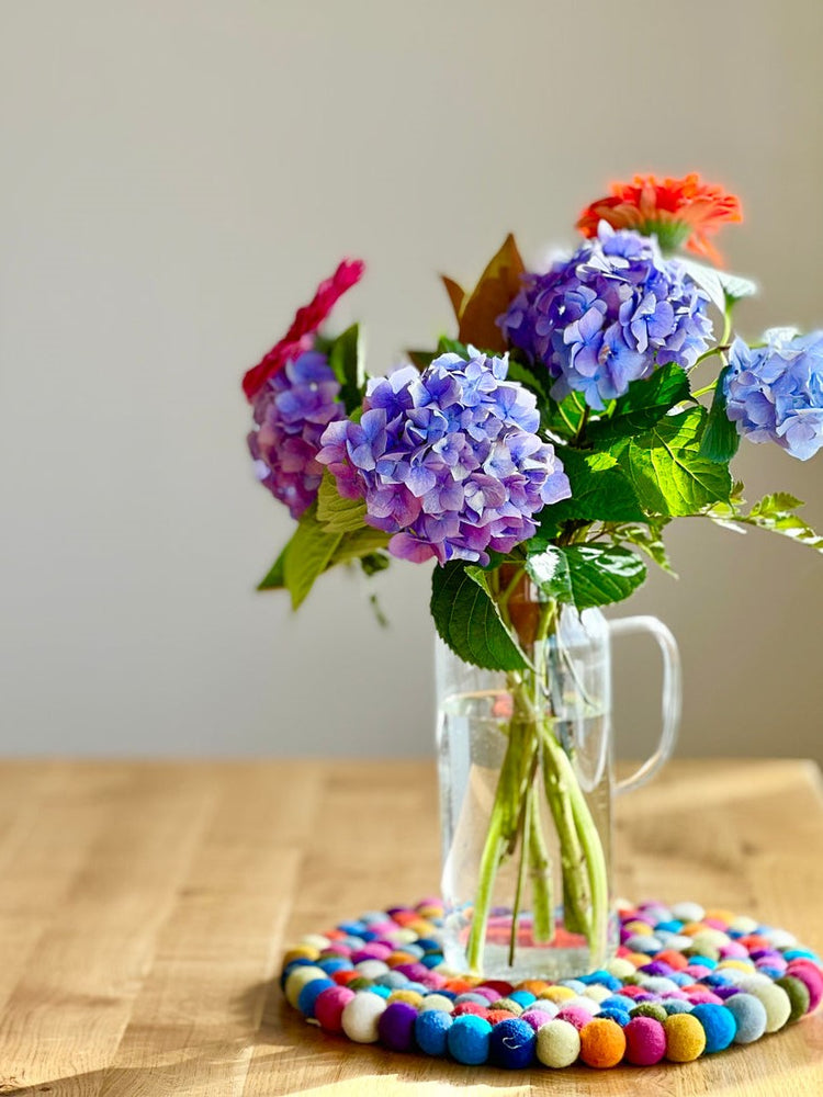 Felt Ball Pot Stand - 30cm