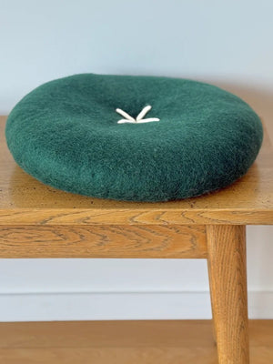 NZ Wool Button Cushion