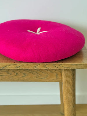 NZ Wool Button Cushion
