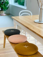 NZ Wool Button Cushion