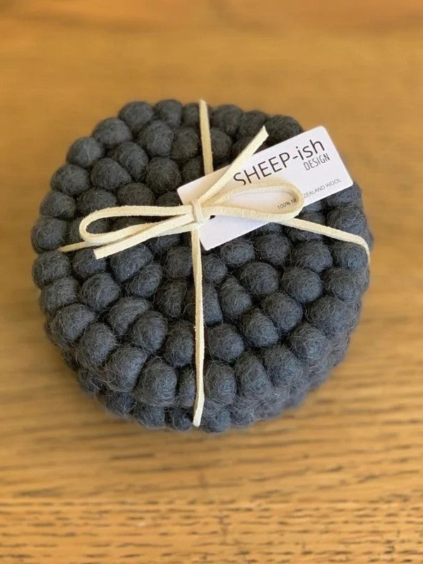 Felt Ball Coasters - Set of 4