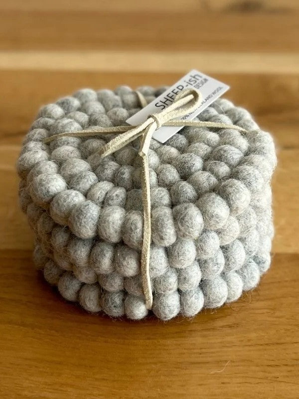 Felt Ball Coasters - Set of 4