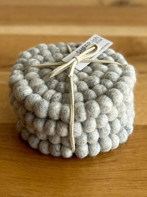 Felt Ball Coasters - Set of 4