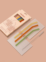 Reusable Glass Drinking Straws - Multi-colour