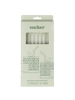 Reusable Glass Drinking Straws - Transparent