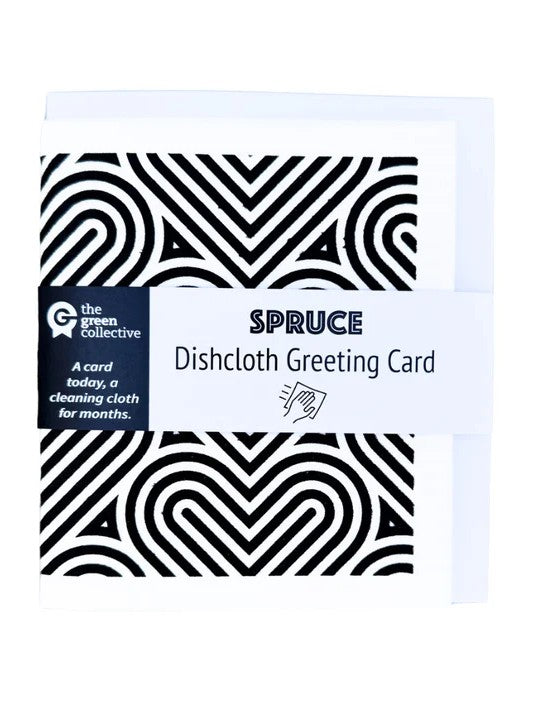 Spruce Dishcloth Greeting Cards