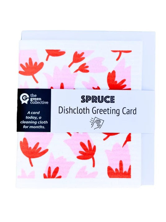 Spruce Dishcloth Greeting Cards