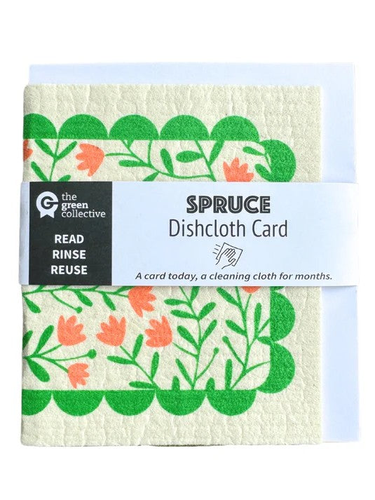 Spruce Dishcloth Greeting Cards