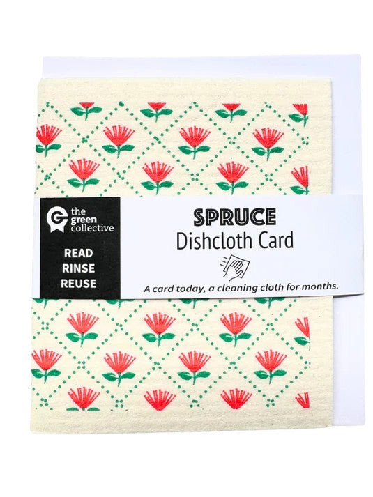 Spruce Dishcloth Greeting Cards